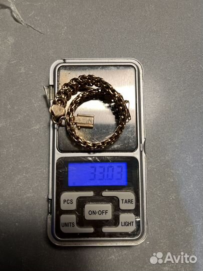 Мужской золотой браслет 585 пробы