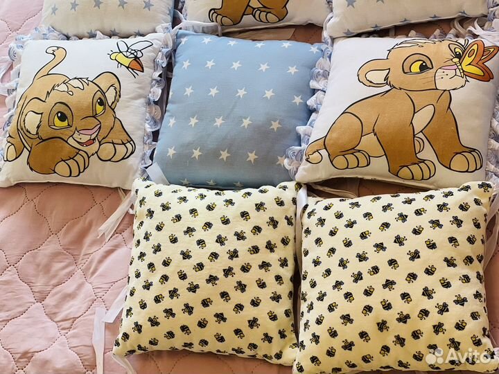 Подушки-бортики в кроватку