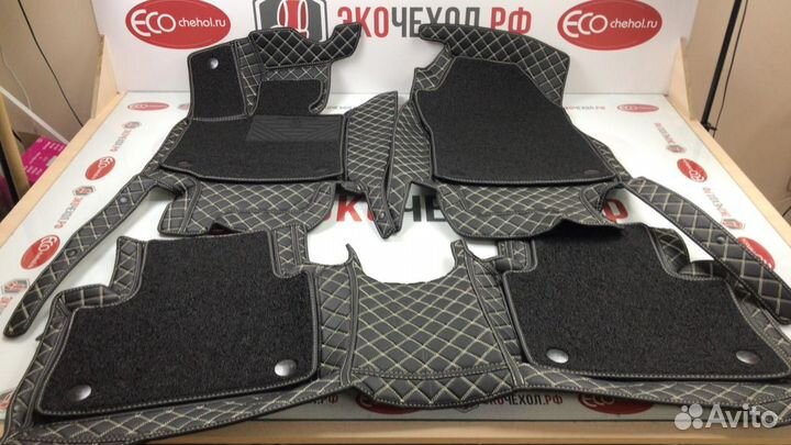 3D Коврики Range Rover Салон Багажник из Экокожи