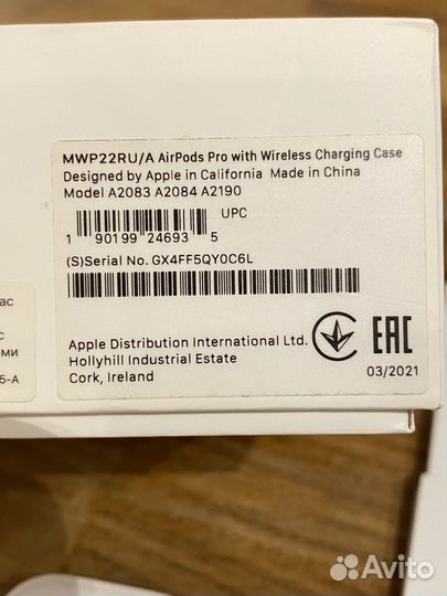 Кейс для airpods pro оригинал