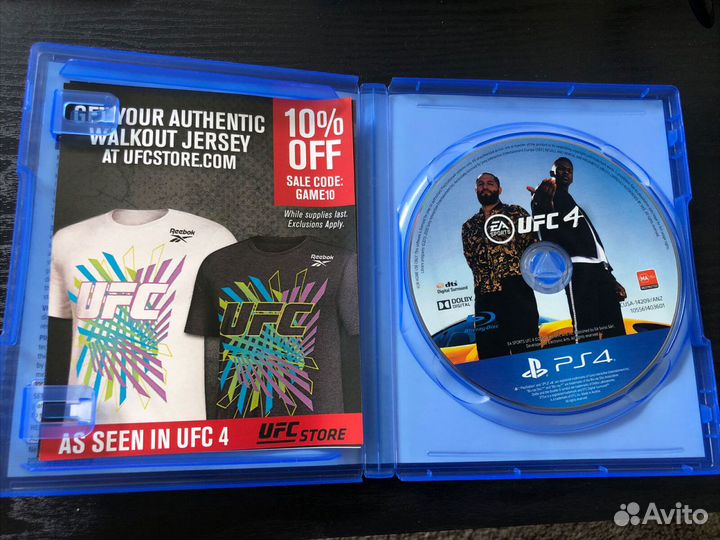 Диск UFC 4 на ps 4