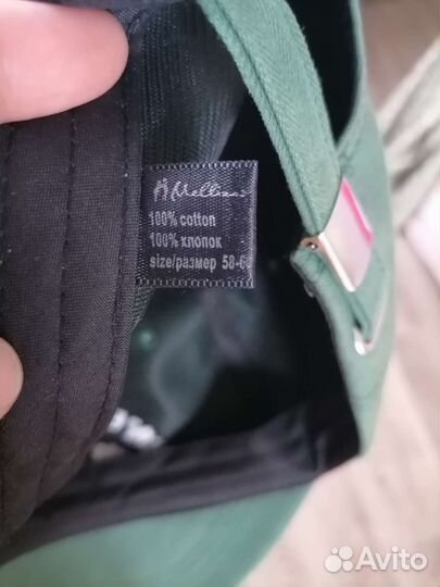 Кепка бейсболка зелёный