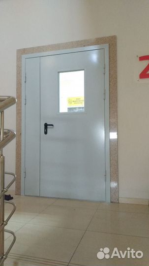 Дверь двупольная противопожарная 1200*2100