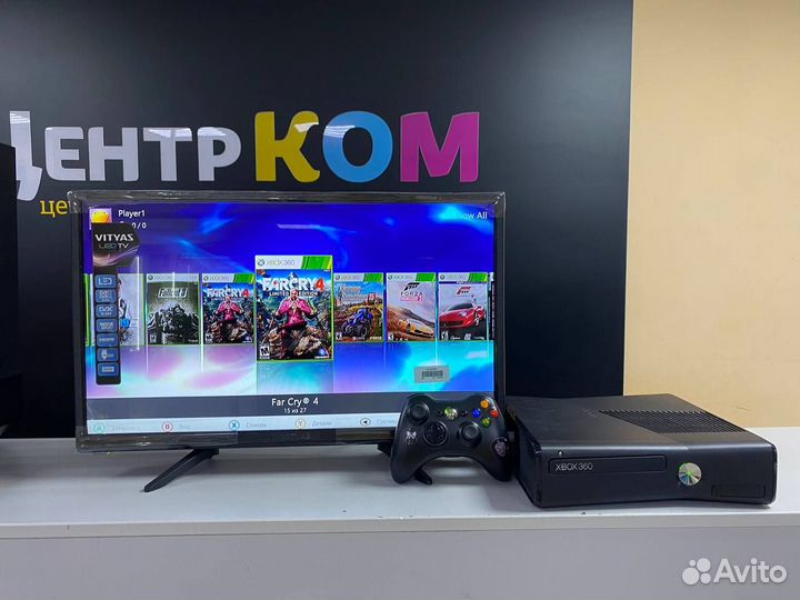 Прошитая FreeBoot xbox360 Slim 250GB + много игры