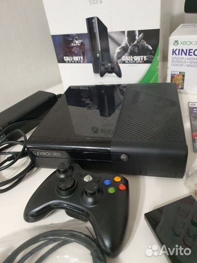 Xbox 360 e 500gb+20 игр