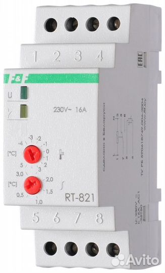 Термореле RT-821 -4C. +5C