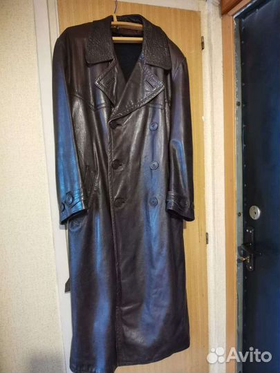 Кожаный плащ нквд