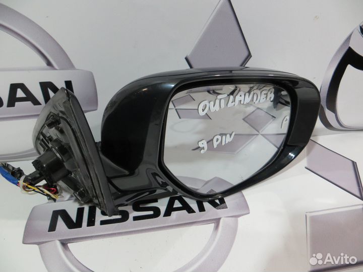 Зеркало правое Mitsubishi Outlander 3 Рест 9 конт