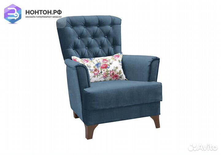 Кресло Ирис синее