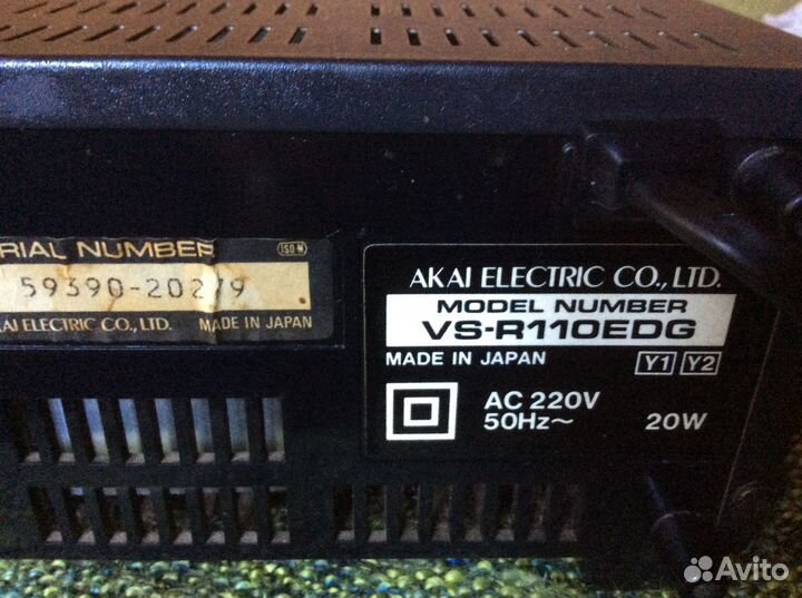 Видеомагнитофон Akai не рабочий