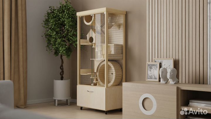 Клетка для шиншилл дегу хорька Витрина грызунов 9