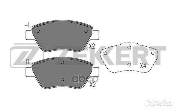 Колодки торм. диск. передн. Fiat Idea (350 ) 03
