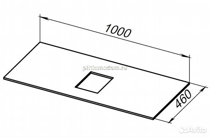 Allen Brau Infinity 1.21012.G-S Столешница для мебели, серая структ