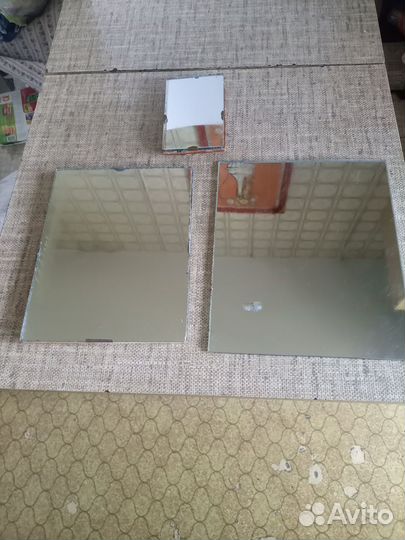 Зеркала без рамы - 5 штук