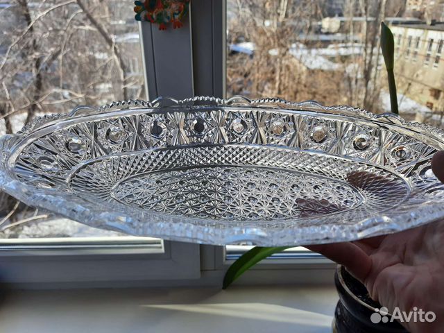 Блюдо хрустальное СССР