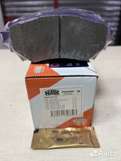 Колодки тормозные перед Mazda 6 (GJ) PN25002 NiBK