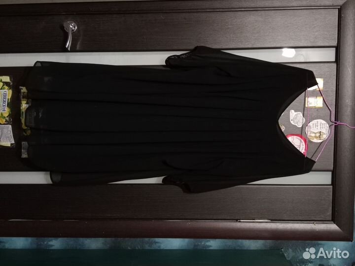 Чёрное платье большого размера