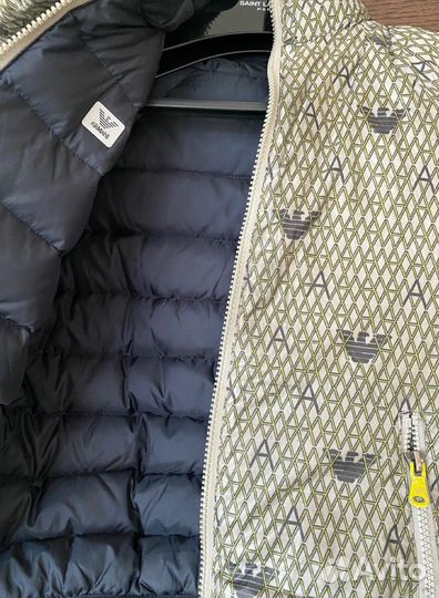 Детский пуховик Armani junior двусторонний