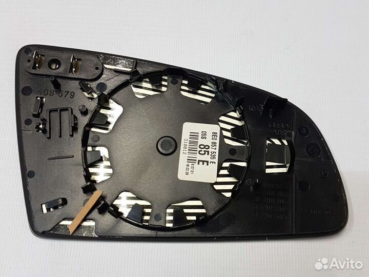 Стекло зеркала L электр. Audi A4 2004-2009 г