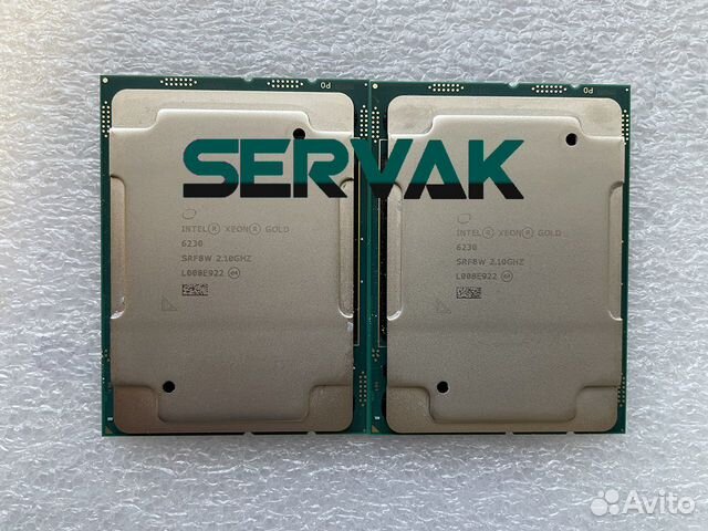 Процессоры Intel Xeon Gold 6230 2.1Ghz/20core