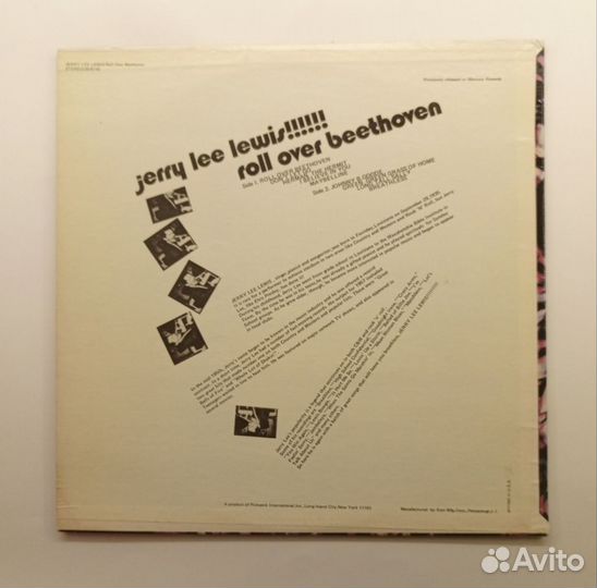 LP Jerry Lee Lewis – Roll Over Beethoven / US 1972