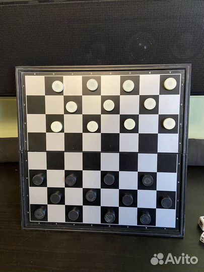 Шахматы шашки нарды 3 в 1