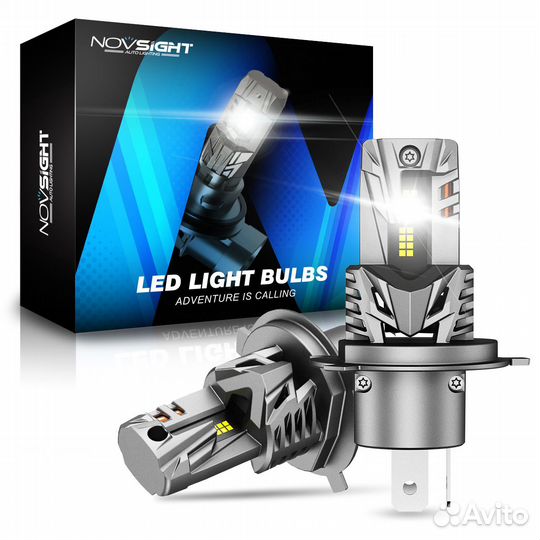 LED лампы Novsight N63, 16000 Lm, 2шт. - H4