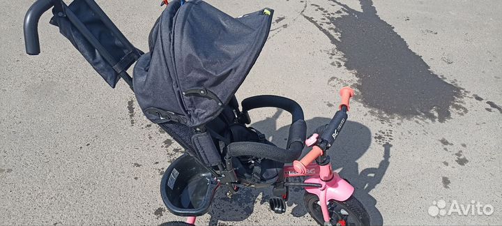 Детский трехколесный велосипед-коляска