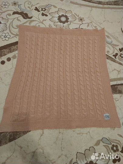 Плед детский вязаный