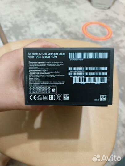 Xiaomi Mi Note 10 Lite, 6/128 ГБ