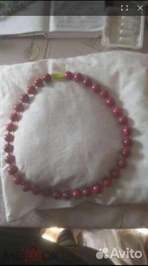 Бусы коралл 44 см крупные натуральные