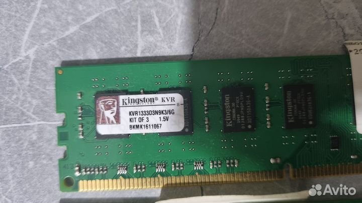 Оперативная память Kingston KVR1333D3N9K3/6G DDR3