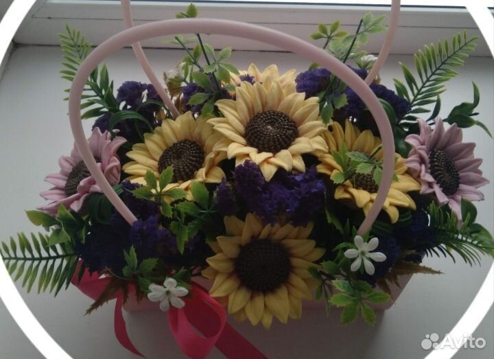 Букет цветов из мыла ручной работы