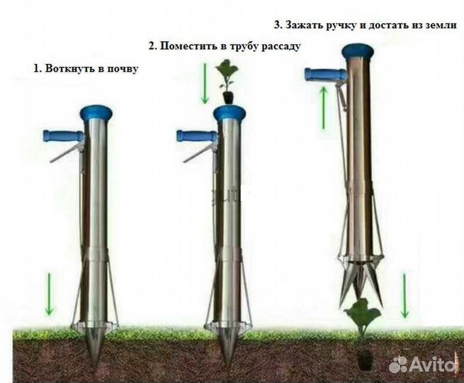 Рассадопосадочная машина одноручная диаметр 65мм