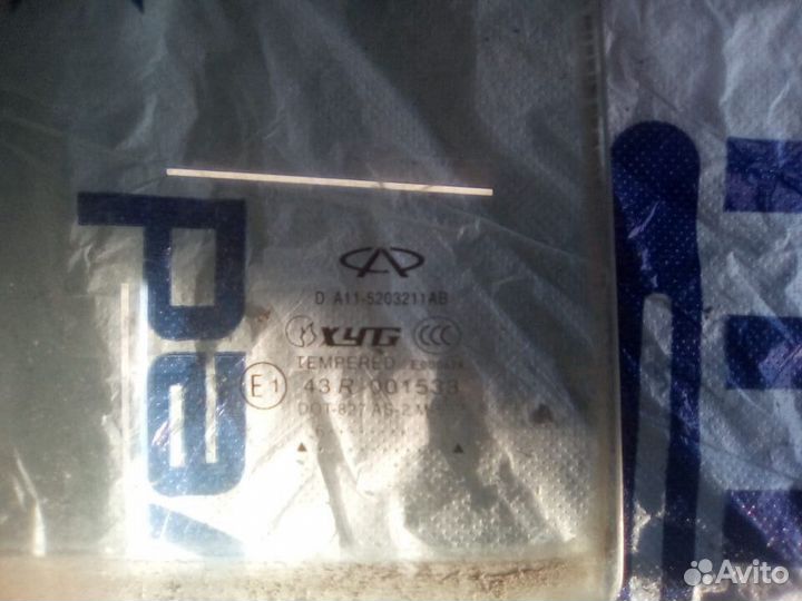 Стекло двери Переднее Заднее левое Chery Amulet