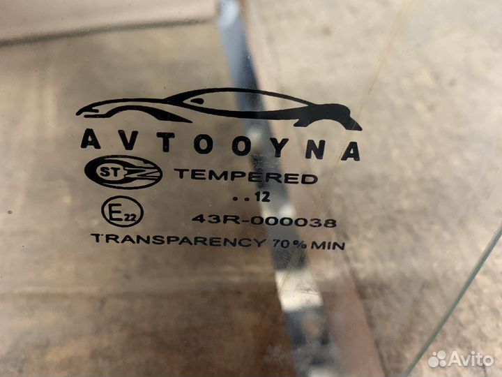 Стекло двери переднее левое daewoo nexia