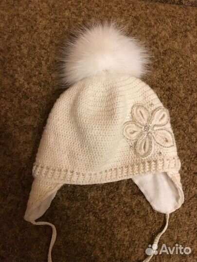 Зимняя шапка, ручная работа