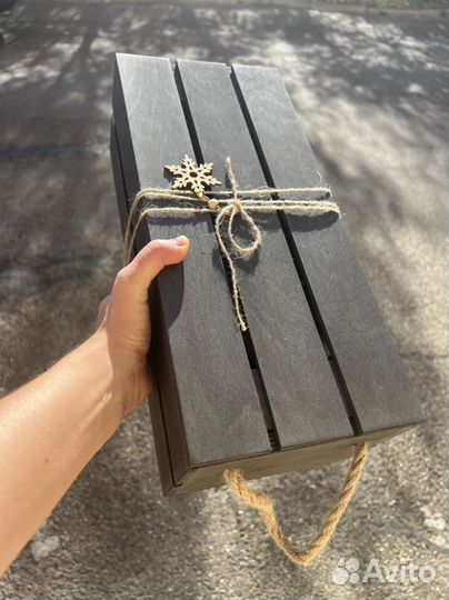 Коробка подарочная ящик деревянный