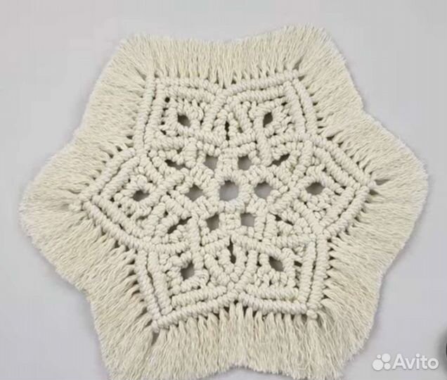 Макраме салфетка, подставка, для сервировки