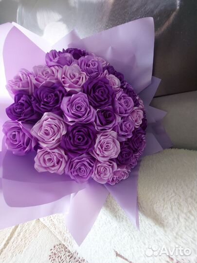 Букет из атласных лент