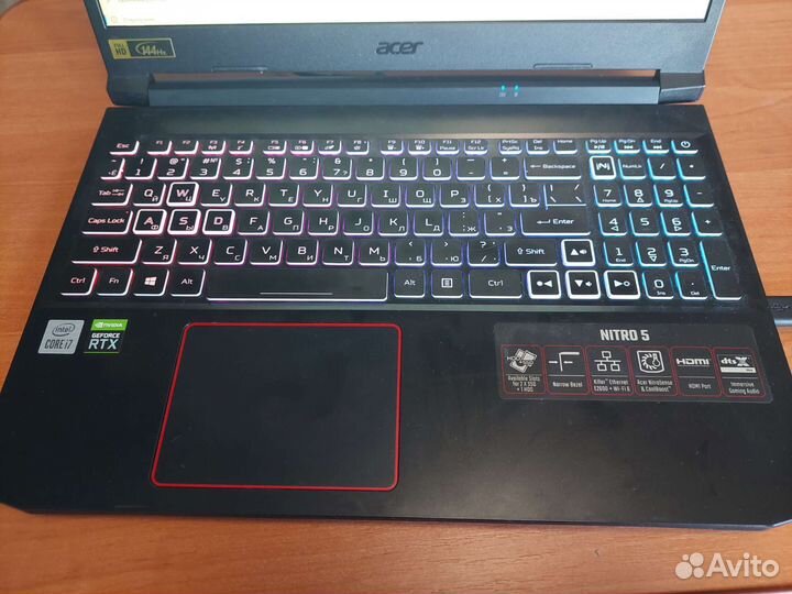 Acer Nitro 5, i7-10750H, 32Gb DDR4, RTX3060, 512Gb