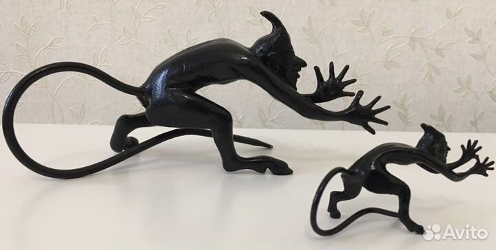 Статуэтка Черт (большой и малый ) Касли