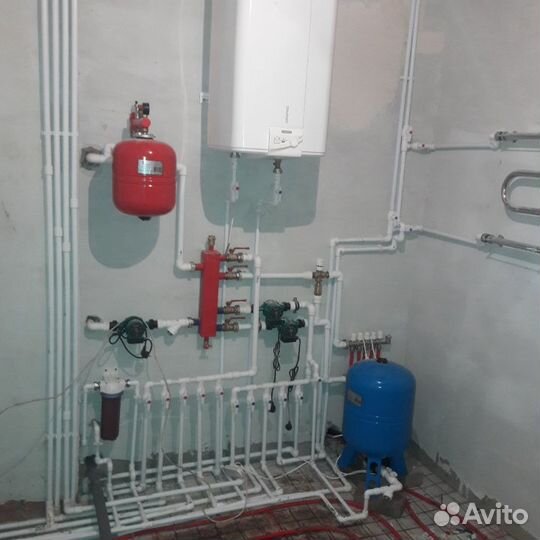 Отопление, теплый пол, водопровод, сантехника