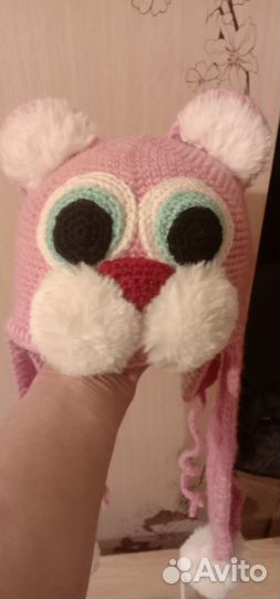 Шапочка для девочки 5-9лет, весна-осень