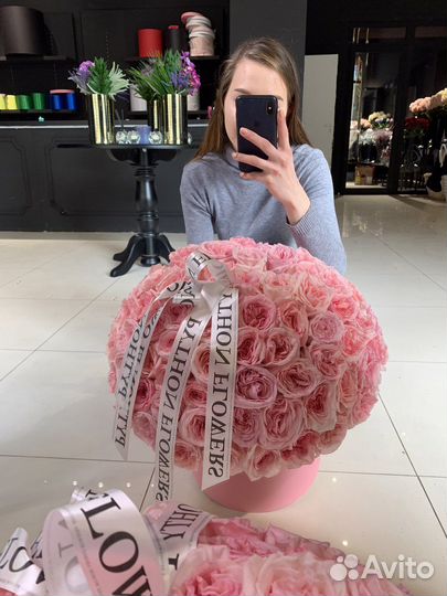 Пионовидные розы букет роз