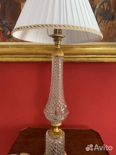 Лампа настольная антикварная. Латунь. Европа