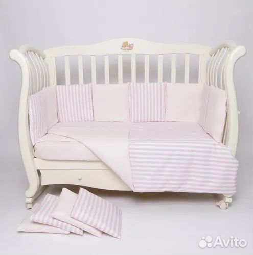 Комплект в кроватку новый Caramella, сатин