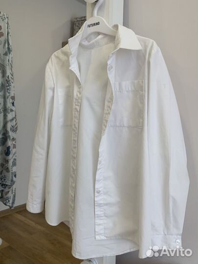 Рубашка школьная белая (хлопок)