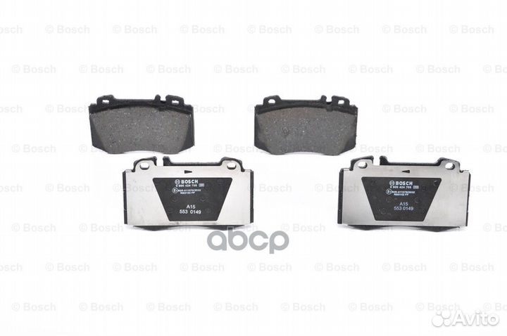 Колодки тормозные дисковые перед 0986424705