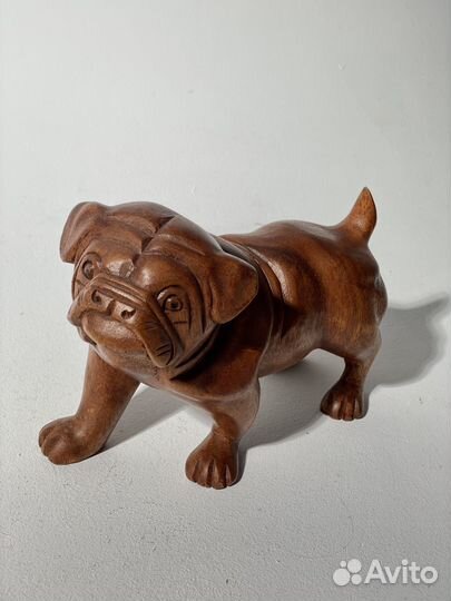 Статуэтки собак дерево декор для дома Бали